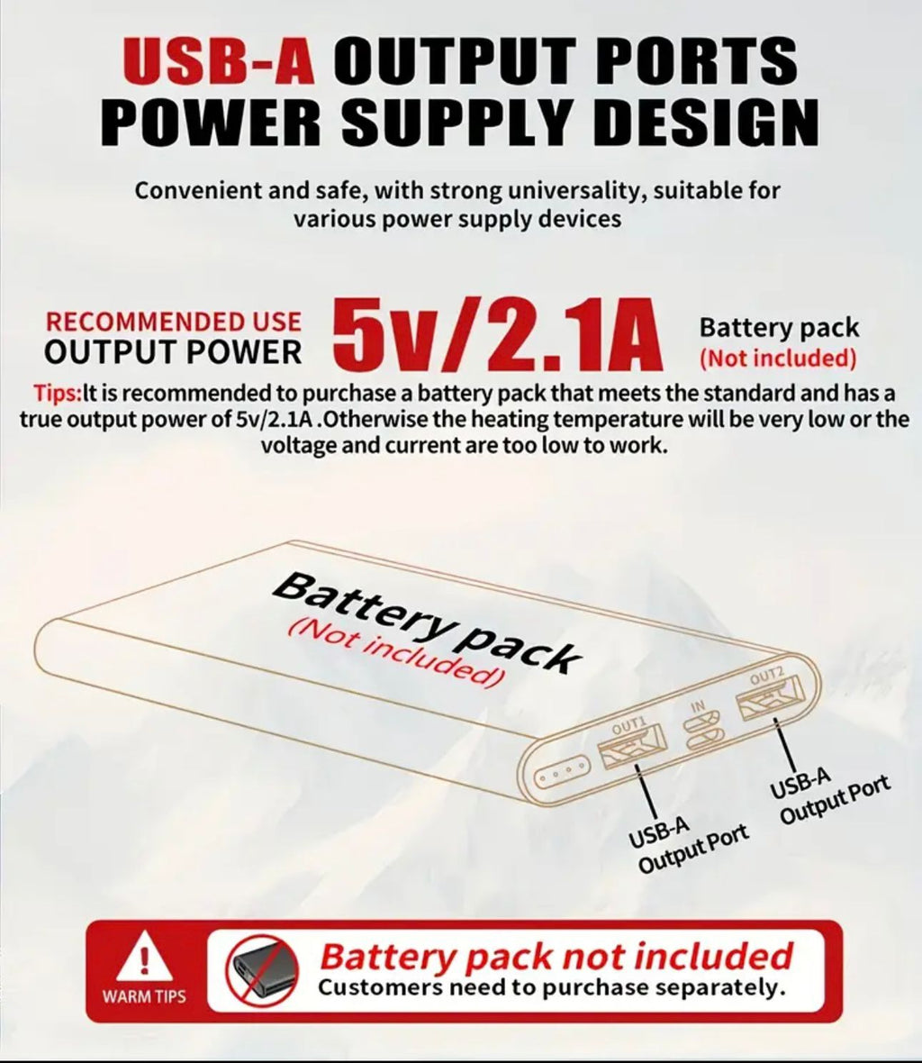 Unisex SmartHeat™️ USB-Powered Body Warmer – 12-Zone Warmth Technology
